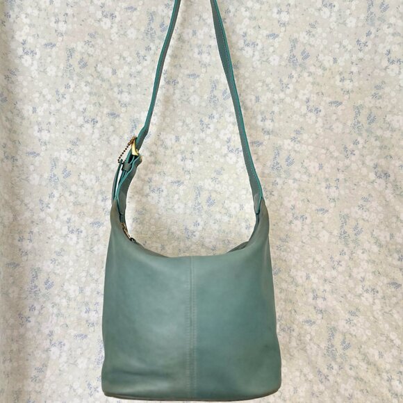 OCEAN AQUA COSTA RICA VINTAGE COACH SOHO BUCKET BAG 4148 - Picture 10 of 15